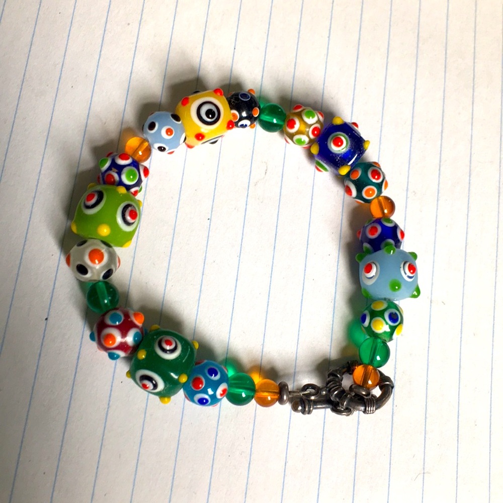 Vintage Glass Bead Bracelet